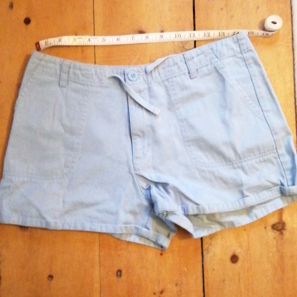 Baby blue shorts